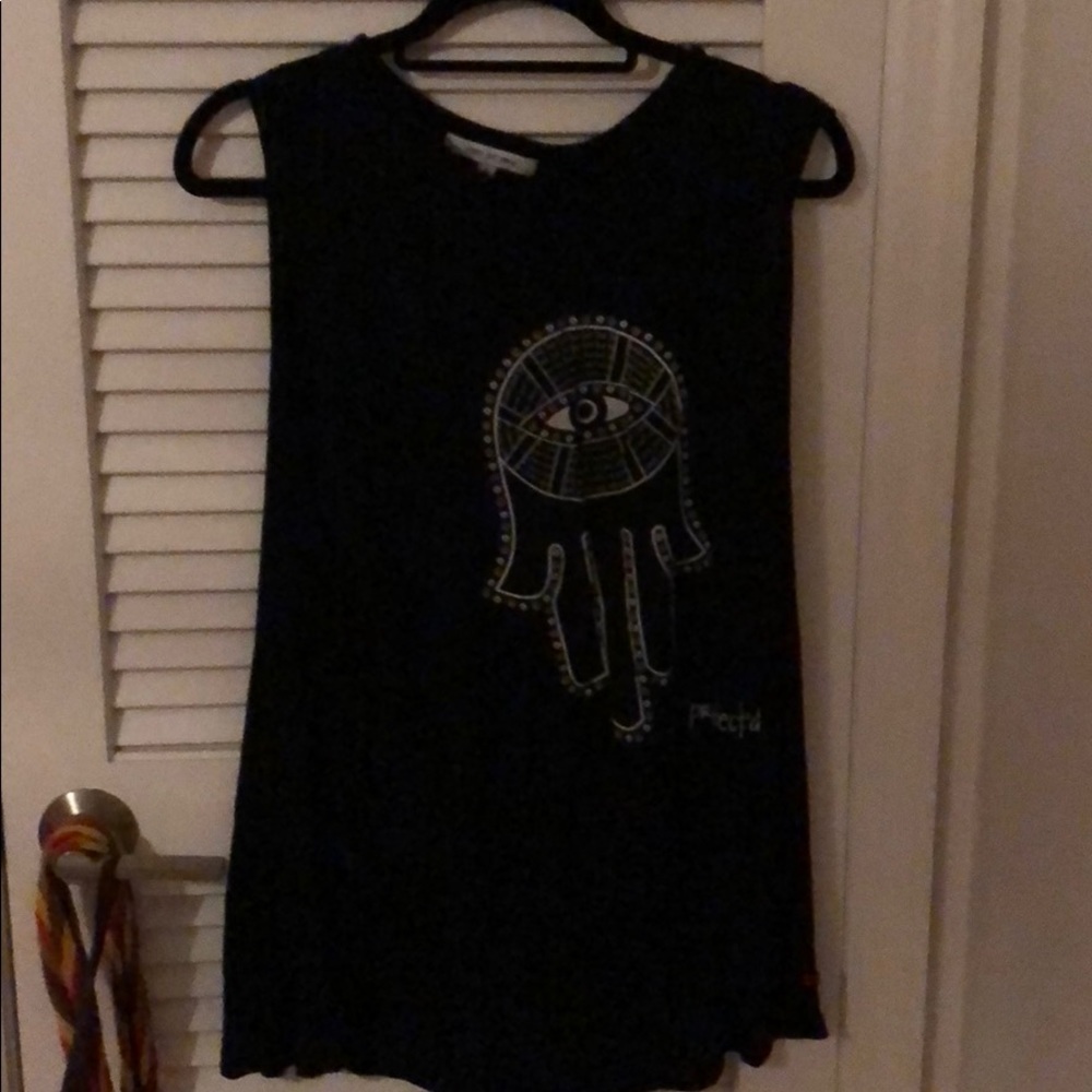 Peace love world muscle tank. “I am protected”